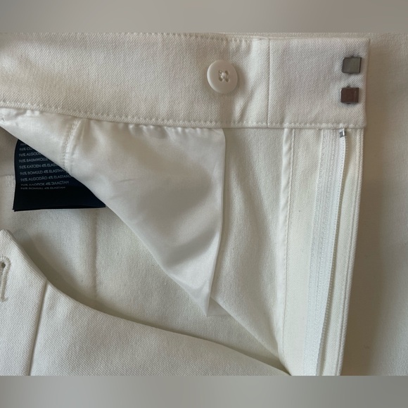 NWT Club Monaco Classic Trouser Pants in Cream / Off White Women’s Size 8 - Picture 8 of 9